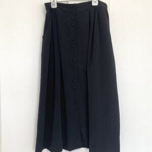 Lana Lee Vintage Black Midi Skirt For Summer Spring Women's‎ Size 10 Large